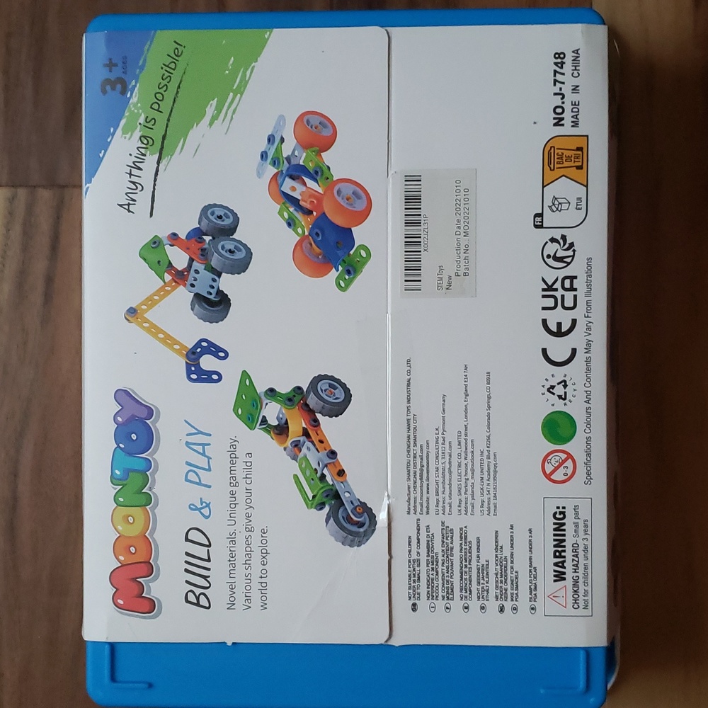 3X HOST PICK. NIB Moontoy 175 Piece Building Blocks STEM Toy. - Picture 2 of 3
